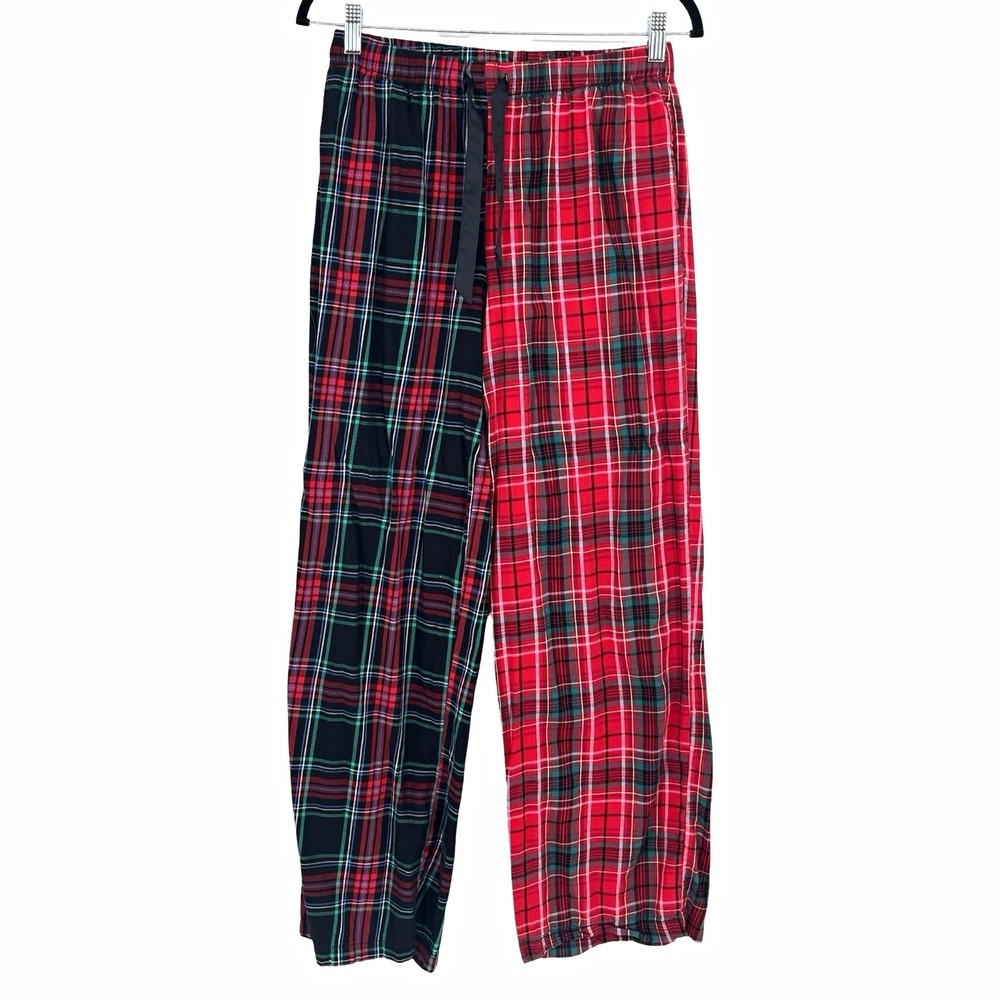 Victoria's Secret Pajama Pants XS Red Green Plaid Flannel Holiday Christmas